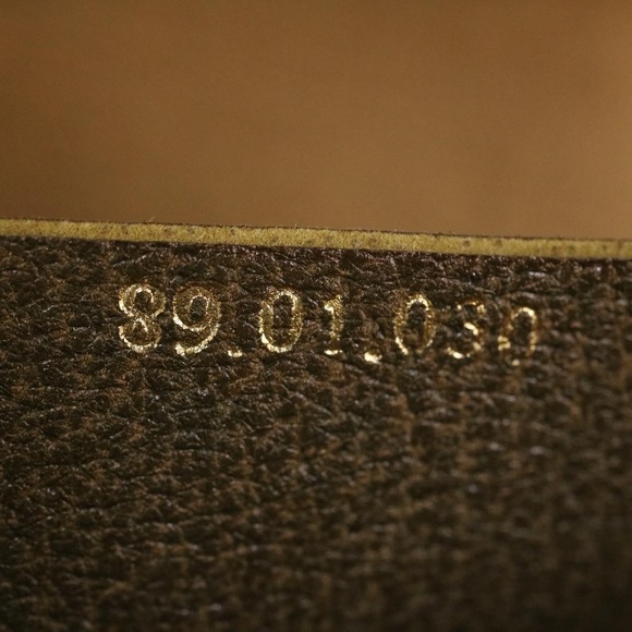 GUCCI Web Sherry Line GG Canvas Clutch Bag Beige Red Green Auth yk2761 - Picture 12 of 16